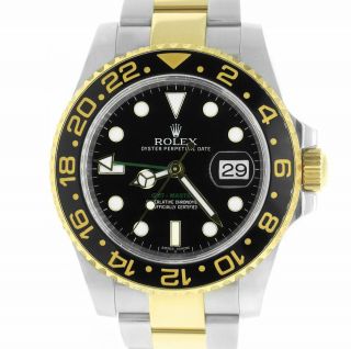Rolex GMT - Master II Ceramic 116713 Black Two - Tone 40mm Watch BOX PAPERS 6
