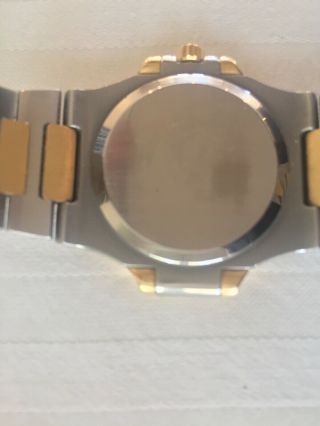 men ' s sport wristwatch,  patek philippe nautilus 3800/1,  two tone,  Automatic date 3