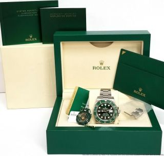 116610lv Hulk Rolex Submariner 4 Months Old Steel Watch Box Papers Tags
