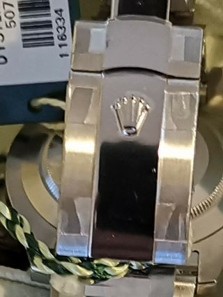 ROLEX Datejust II 41 mm Steel 18K Gold Bezel Black Roman Watch 116334 7