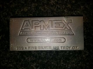 Silver Bar 100 Oz Apmex