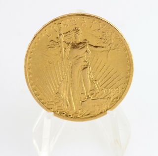 1908 Saint Gaudens $20 Gold Double Eagle Coin W/ Motto Us Bullion Xf Unc