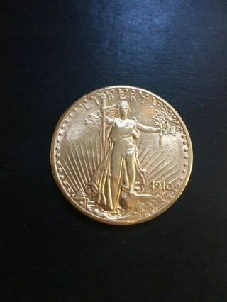 20 Dollar Gold St.  Gaudins 1910 - S