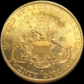 1906 - D Double Eagle Gold $20 PERFECT UNCIRCULATED GEM MS Coronet NR 5