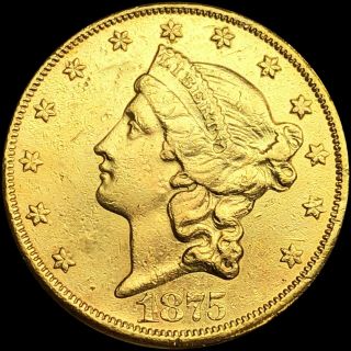 1875 - Cc Liberty $20 Double Eagle Gold Nearly Uncirculated Lustery Ms Bu Carson