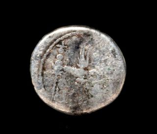 MARK ANTONY Cleopatra Lover 32 BC Actium Ancient Silver Roman Coin 2