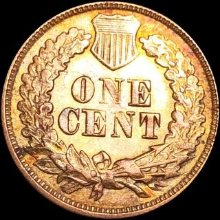 1877 Indian Head Cent High UNC? KEY Date Penny Collectible Gemy Raw RB 4