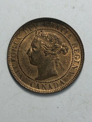 1895 One Cent Victoria Dei Gratia Regina Canada