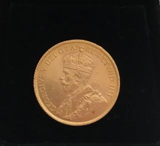 Canada George V 1914 5 Dollar Gold Coin,  Luster Ungraded