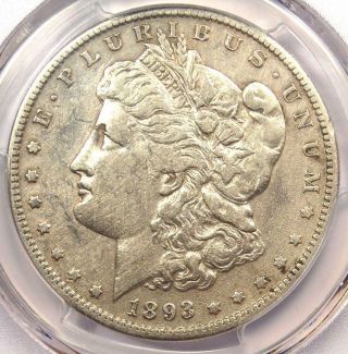 1893 - S Morgan Silver Dollar $1 - Certified Pcgs Vf Details - Rare Key Date Coin