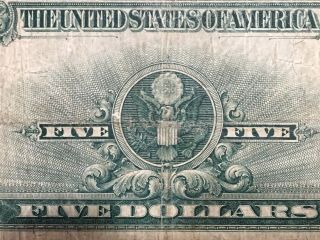 1923 $5 Silver Certificate Lincoln Porthole 5