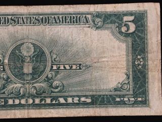 1923 $5 Silver Certificate Lincoln Porthole 7