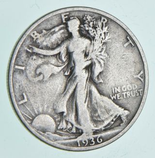 Strong Feather Details - 1936 - S Walking Liberty Half Dollar 289