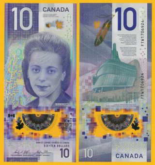 Canada 10 Dollars P - 2018 Unc Polymer Banknote