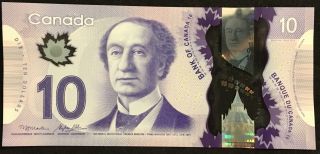 Banknote - 2013 Canada $10 Ten Dollar Polymer,  P107b,  Unc