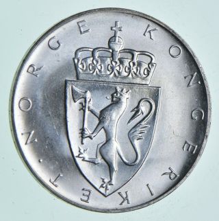 Silver - World Coin - 1964 Norway 10 Kroner - World Silver Coin 20 Grams 093