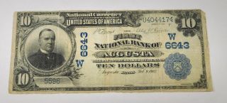1902 $10 Federal National Bank Of Augusta,  Kansas - Date Back 1902 - 1908