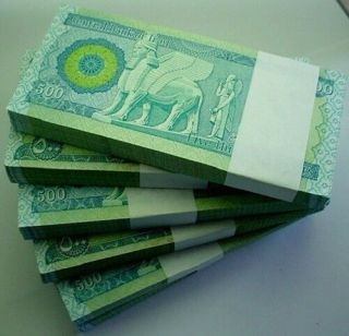 8 X 100 X 500 2013 Iraqi Dinar Bundles Crisp Unc Authentic Iqd - Certified