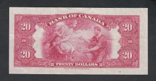 1935 BANK OF CANADA 20 DOLLARS BANK NOTE 2