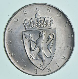 Silver - World Coin - 1964 Norway 10 Kroner - World Silver Coin 19.  9 Grams 089