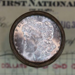 One - $20 Uncirculated - Gem Bu Morgan Silver Dollar Roll 1890 & Cc - Ends