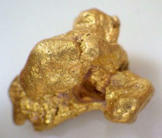 Gold Nugget Natural Alaska Placer 14.  336 Grams Ak.  4609 Ozt Hunter Creek Hi Pure