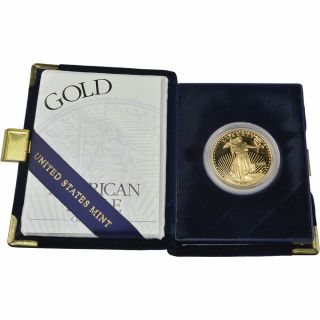 2002 - W American Gold Eagle Proof 1 Oz $50 In Ogp