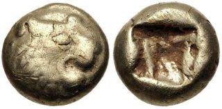Kings Of Lydia.  Temp.  Alyattes – Kroisos.  Circa 620/10 - 550/39 Bc.  El Hemihekte