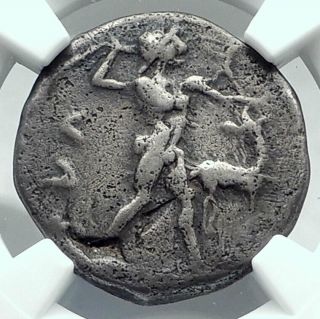 Kaulonia In Bruttium Authentic Ancient 475bc Silver Greek Coin Apollo Ngc I78065