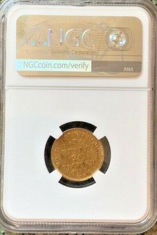 1838 СПБ ПД 20 ZLOTYCH - 3 RUBLES GOLD POLAND/RUSSIA NICHOALS 1 NGC MS60 $6000 2