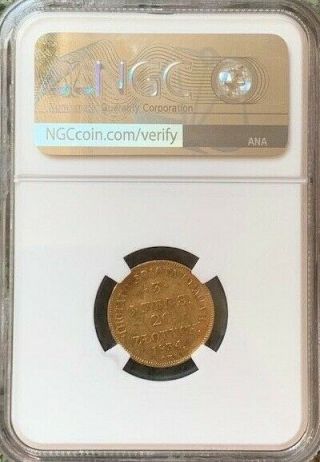 1834 СПБ ПД 20 ZLOTYCH - 3 ROUBLES GOLD POLAND/RUSSIA NICHOALS 1 NGC AU58 $5000 2