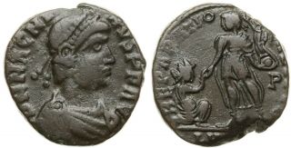 Magnus Maximus (383 - 388 Ad) - Æ Maiorina.  Lugdunum / Ric 32 Scarce