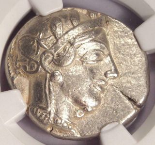 Ancient Athens Greece Athena Owl Tetradrachm Coin (440 - 404 Bc).  Ngc Vf