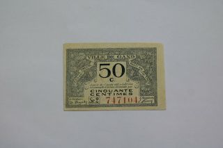 Banknote Belgium 50 Centimes 1917 Gent B21 Bel132