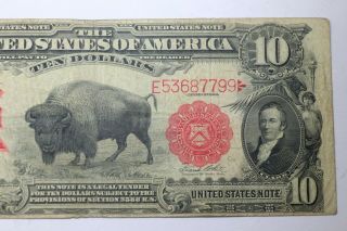1901 $10 Ten Dollars United States Note FR 122 Speelman - White Horse Blanket 3