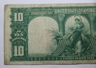 1901 $10 Ten Dollars United States Note FR 122 Speelman - White Horse Blanket 5