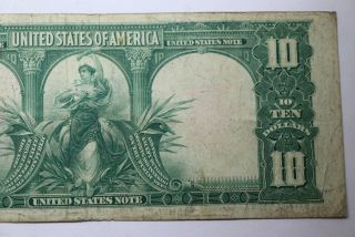 1901 $10 Ten Dollars United States Note FR 122 Speelman - White Horse Blanket 6