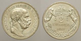 Hungary 2 Korona 1913 Silver (xm52)