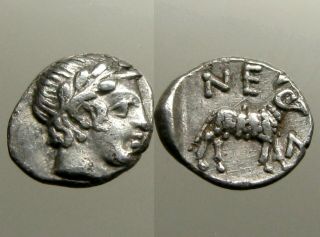 Neandria Troas Ar Obol_apollo & Standing Ram_king Cycnus Killed By Achilles