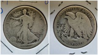 1917 D Obverse Walking Liberty Half Dollar
