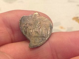 Metal Detector Find 18 - 19th Century Religious Silver ? Heart Pendant - Spain 7