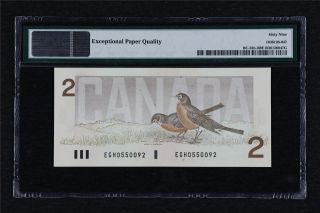 1986 Canada Bank of Canada BC - 55b - i 2 Dollars PMG 69 EPQ Gem UNC 2