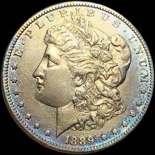 1889 - Cc Morgan Silver Dollar Nearly Uncirculated Rare Carson City Key Date Coin