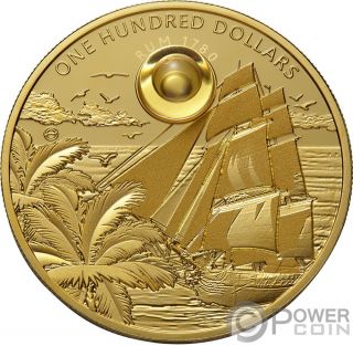 Rum Harewood 1780 Oldest Spirits 2 Oz Gold Coin 100$ Barbados 2018