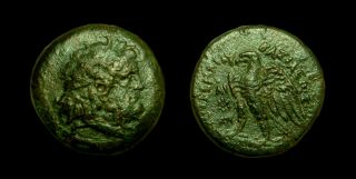 Ae22 Ptolemy Ii Philadelphos - Alexandria (zeus / Eagle)