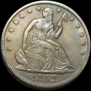 1852 - O Seated Half Dollar Lightly Circulated Orleans Liberty Silver No Res
