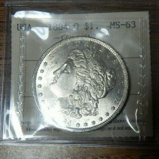 1884 - O Morgan Silver Dollar Bu State Coin Gf 915 Unc Coin