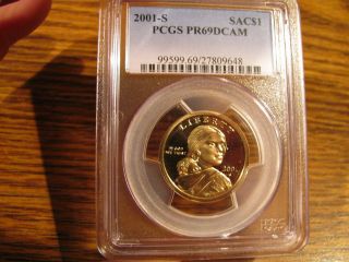2001 - S Sacagawea Sac $1 Dollar Pcgs Pr69 Dcam