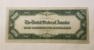 West Point Coins 1934 $1,  000 Federal Reserve Note ' J ' Kansas City FR - 2211 - J 5