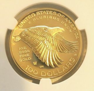 2017 225th Anniv High Relief U.  S.  Liberty 1 oz Gold $100 NGC PF - 70 Ultra Cameo 4